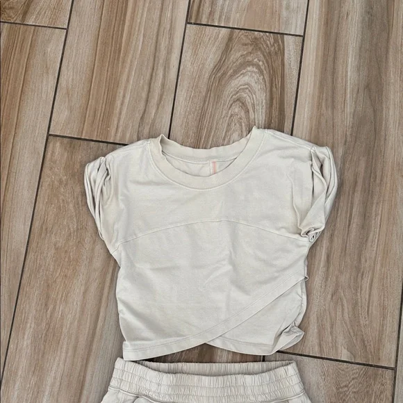 FP Movement by Free People Cream Track Pants & Top Set - Picture 4 of 4